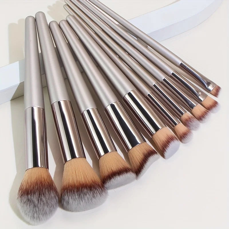 Champagne Gold Makeup Brush Set