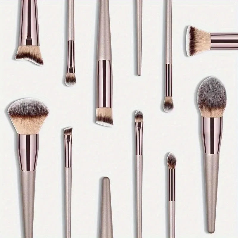 Champagne Gold Makeup Brush Set
