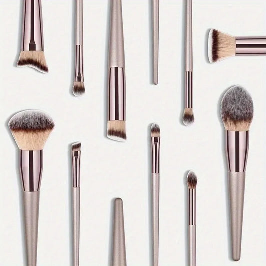 Champagne Gold Makeup Brush Set